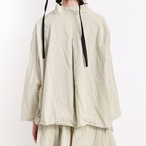 画像2: VC 　シュリンクプルオーバーシャツ　カラー；BEIGE　　サイズ；F (2)