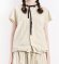画像1: VC 　シュリンクフレンチスリーブシャツ　カラー；BEIGE　　サイズ；F (1)