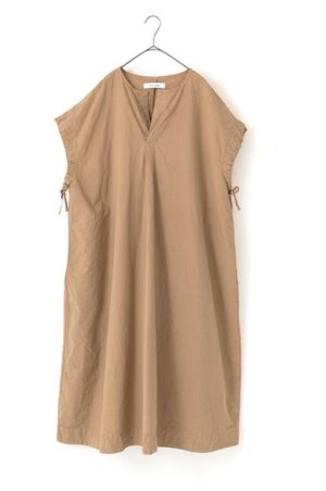 画像1: VC 　シュリンクワンピース　カラー；BROWN　サイズ；F (1)