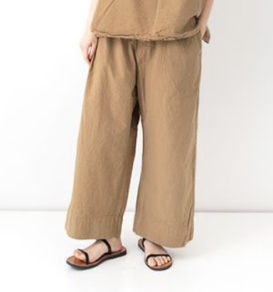 画像1: VC 　シュリンクワイドパンツ　カラー；BROWN　サイズ；F (1)