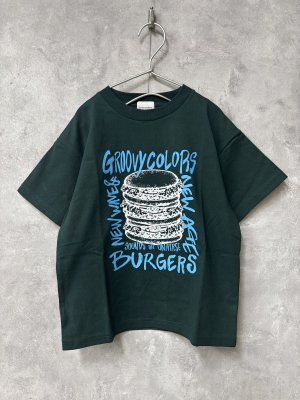 画像1: 30%off 2026春夏　 groovycolors　　テンジク GRAFFITI BURGER TEE　　8；グリーン (1)
