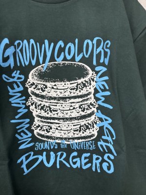 画像2: 30%off 2026春夏　 groovycolors　　テンジク GRAFFITI BURGER TEE　　8；グリーン (2)