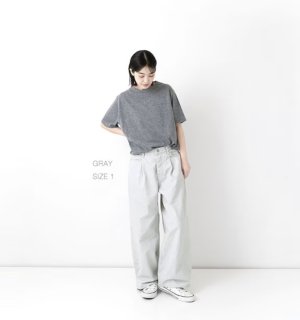 画像1: VC 　 ワイドデニムパンツ  カラー:gray (1)