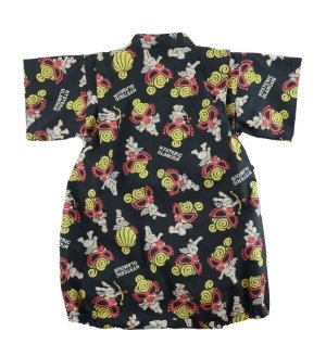 画像2: MY FIRST HYSTERIC  　ANGEL MINI 総柄 甚平ロンパース 　14；ブラック系　　サイズ；FREE(70-80cm) (2)