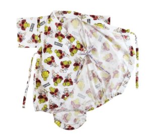 画像3: MY FIRST HYSTERIC  　ANGEL MINI 総柄 甚平ロンパース 　29；ピンク系　　サイズ；FREE(70-80cm) (3)