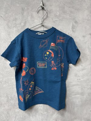 画像1: 2026春夏 　DENIMDUNGAREE　　テンジクASTRO TEE　24；オールドネイビー (1)