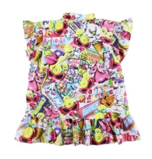 画像3: MY FIRST HYSTERIC  　HYSTERIC MINI IN WONDERLAND Viscotex 甚平　　44；ブルー (3)
