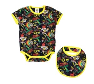 画像1: MY FIRST HYSTERIC  　パイル　ロンパース＆スタイセット　　 (1)