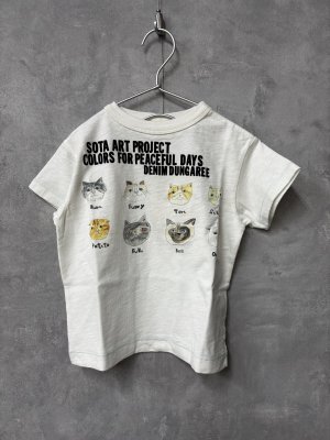 画像1: 2026春夏 　DENIMDUNGAREE　　DO SOTA ART Tee（CAT）　　1；白 (1)
