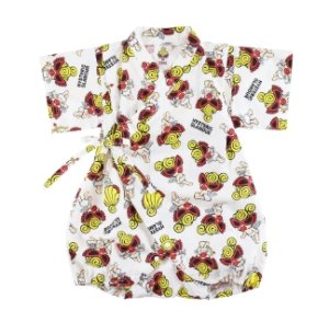 画像1: MY FIRST HYSTERIC  　ANGEL MINI 総柄 甚平ロンパース 　 04；ホワイト系　　サイズ；FREE(70-80cm) (1)