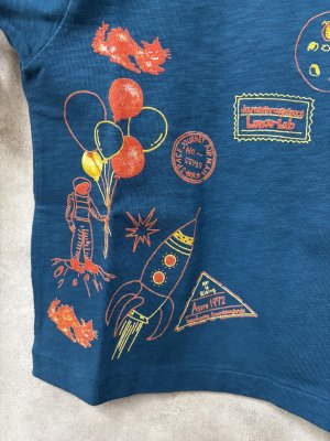画像2: 2026春夏 　DENIMDUNGAREE　　テンジクASTRO TEE　24；オールドネイビー (2)