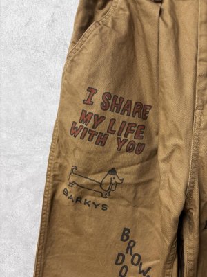 画像2: 2026春夏 　DENIMDUNGAREE　ヴィンテージフレンチドリルDOGSパンツ　　16；ベージュ (2)