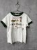 画像1: 2026春夏 　DENIMDUNGAREE　天竺 WORLD リンガーTシャツ　　8；グリーン　　サイズ；105 (1)