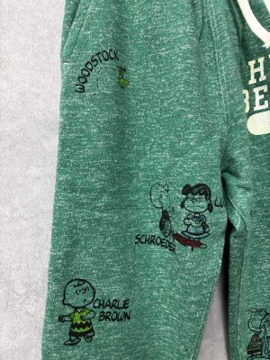 画像3: 2026春夏 　DENIMDUNGAREE　裏毛 SNOOPY パンツ　　8；グリーン　　サイズ；115 (3)