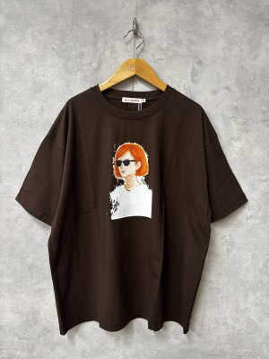 画像1: ALL HOURS 　　6.5オンスファインコーマ天竺Tシャツ~GIRL~　　ブラウン　　　サイズ:1 (1)