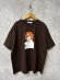 画像1: ALL HOURS 　　6.5オンスファインコーマ天竺Tシャツ~GIRL~　　ブラウン　　　サイズ:1 (1)