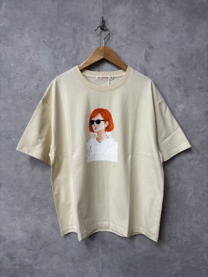 画像1: ALL HOURS 　　6.5オンスファインコーマ天竺Tシャツ~GIRL~　　ナチュラル　　　サイズ:1 (1)