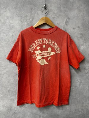 画像1: 2026春夏 　DENIMDUNGAREE　ビンテージ天竺ロケットTシャツ　　15；オレンジ (1)