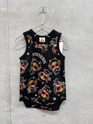 画像1: MY FIRST HYSTERIC  　デビルキンノースリーブロンパース　　14；ブラック系　　サイズ；80 (1)