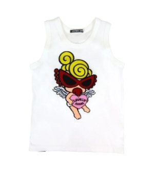 画像1: MY FIRST HYSTERIC  　　ANGEL MINI 羽付き タンクトップ 　　00；ホワイト (1)