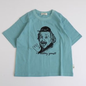 画像1: MakeYourDay　OKアインシュタイン柄半袖Tシャツ（大人サイズ）　　カラー；ミント　　サイズ；M (1)
