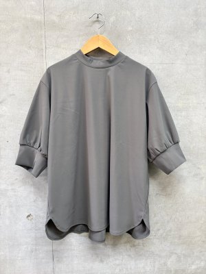 画像1: LILOU+LILY 　ソフトストレッチ　パフスリーブプルオーバー　　B.GRAY　  size:38 (1)