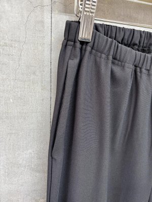 画像2: LILOU+LILY 　ソフトストレッチ　ロングパンツ　　C.BLACK　  size:38 (2)