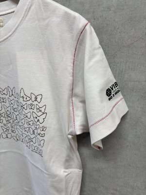 画像2: ☆GO TO HOLLYWOOD/ゴートゥーハリウッド　　VIBTEX バタフライTシャツ　　1；白 (2)