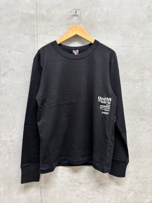 画像1: ☆UnitA/ウニタ　　VVIBTEX UnitA 　L/S　Tee　　2；黒 (1)