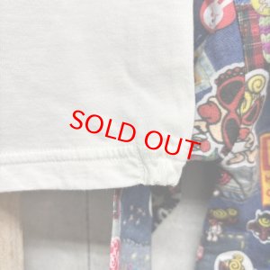 画像4: MY FIRST HYSTERIC   フェイスロゴTシャツ＆デニム総柄ロンパースセット　　　00；ホワイト　　サイズ；80 (4)