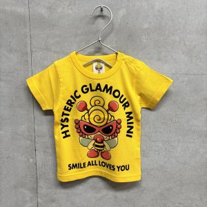 MY FIRST HYSTERIC Tシャツ 60；イエロー 16302319 HYSTERIC MINI