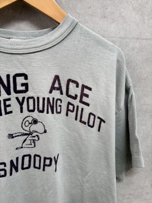 画像2: 30%off 2026春夏　DENIMDUNGAREE　ビンテージテンジク SNOOPY HERO TEE　28；ライトグリーン　　サイズ；02 (2)