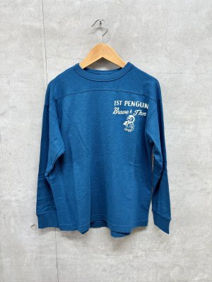 画像1: 30%off 2026春夏 　DENIMDUNGAREE　テンジク ワッペン PENNIE TEE　　24；オールドネイビー　　サイズ；155 (1)