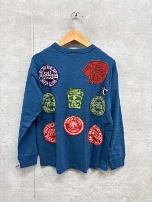 画像3: 30%off 2026春夏 　DENIMDUNGAREE　テンジク ワッペン PENNIE TEE　　24；オールドネイビー　　サイズ；155 (3)