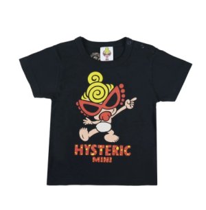 画像1: MY FIRST HYSTERIC MINI      WITH BOB&MARIE 半袖Tシャツ    10；ブラック (1)