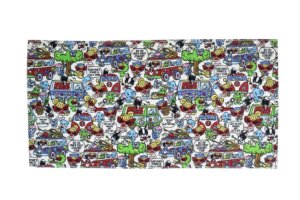 画像1: Hystericmini　HYS MINI BAND WAGON コンパクトバスタオル　　04；ホワイト系 (1)