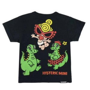 画像2: MY FIRST HYSTERIC MINI      WITH BOB&MARIE 半袖Tシャツ    10；ブラック (2)