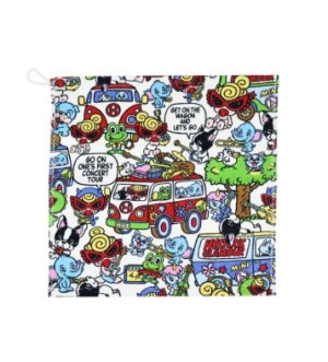 画像1: Hystericmini　HYS MINI BAND WAGON ハンドタオル　　98；マルチ (1)