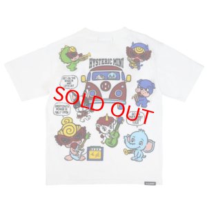 画像2: Hystericmini  HYS MINI BAND WAGON SESSION 半袖Tシャツ　　00；ホワイト (2)