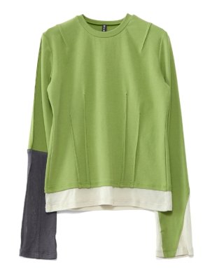 画像1: AULA AILA（アウラ アイラ）　 カラーブロックインナー   20;YELLOW GREEN　サイズ；00 (1)
