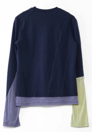 画像2: AULA AILA（アウラ アイラ）　 カラーブロックインナー  99;NAVY　サイズ；00 (2)