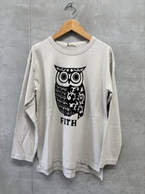 画像1: 2026秋冬　FITH  　エコアーチヘンプ　フクロウ　L/S　Tシャツ　　3；グレー (1)
