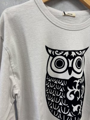 画像2: 2026秋冬　FITH  　エコアーチヘンプ　フクロウ　L/S　Tシャツ　　3；グレー (2)
