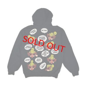 画像2: Hystericmini　　MINI FACE WITH SPEECH BALLOON 裏毛 パーカー 　ADULT SIZE；M　　10；ブラック　 (2)