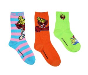 画像1: Hystericmini　SUPER HYS 3P ソックス　90；マルチ (1)