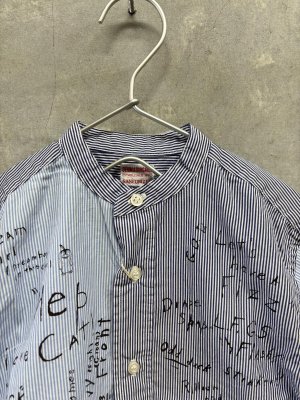 画像2: 2026秋冬 　DENIMDUNGAREE　　ロンドンストライプラクガキシャツ　　91：クレイジー (2)