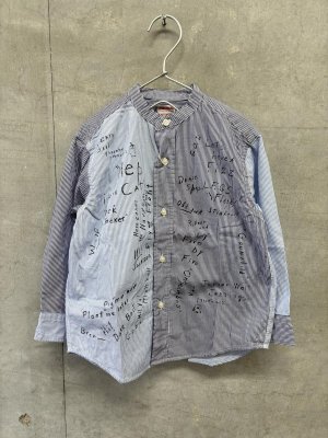 画像1: 2026秋冬 　DENIMDUNGAREE　　ロンドンストライプラクガキシャツ　　91：クレイジー (1)