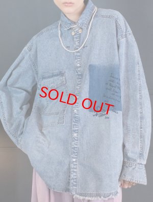 画像8: AULA AILA（アウラ アイラ）　 GRAFFITI DENIM SHIRT 　　サイズ；0 (8)