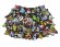 画像1: MY FIRST HYSTERIC MINI      BAND WAGON 総柄 インナーパンツ付き スカート　14；ブラック系 (1)