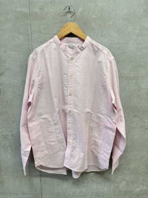 画像1: NAYURAL LAUNDRY  　オックスファーマーシャツ　300；シアーピンク (1)